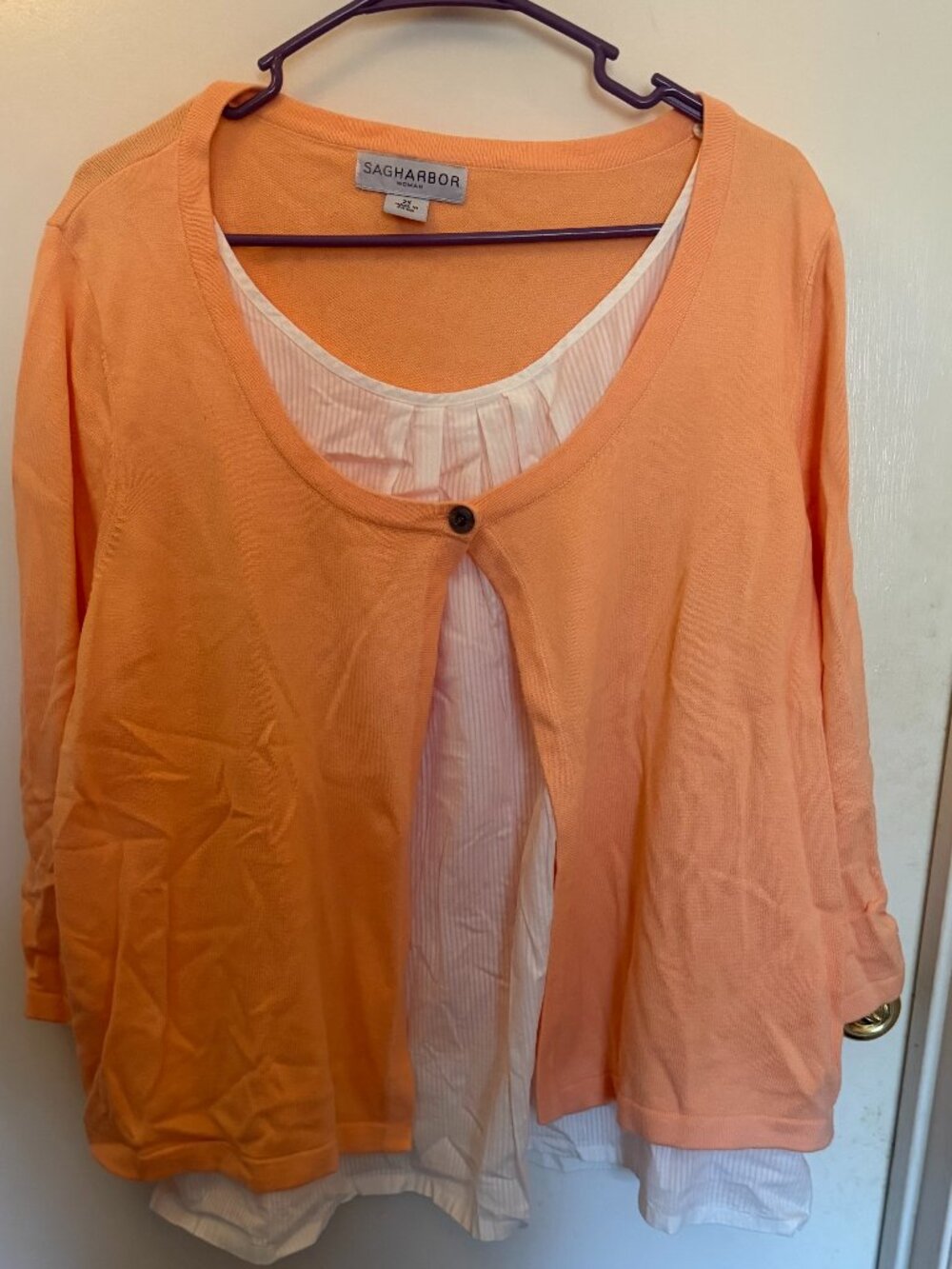 Sag Harbor Peach Top W 2X